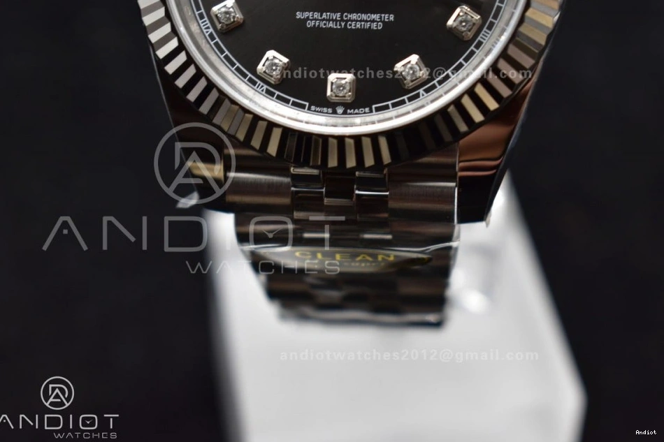 Grey 904L Jubilee Diamonds On Clean VR3235 DateJust 41 Best SS 126334 1:1 Bracelet Edition Dial Steel 0318